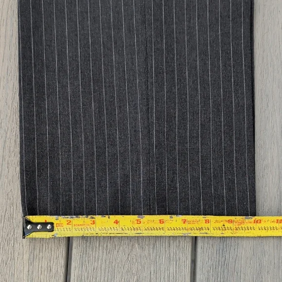 Men's Pinstripe Blazer - Black - Picture 11 of 12